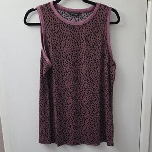 Sonoma Spotted Purple Tank Top